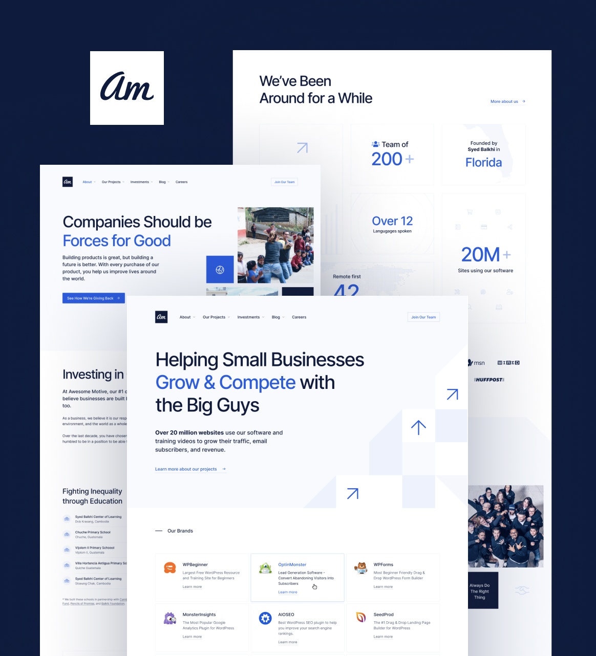 A complete website redesign for one of the leading software companies in the world.