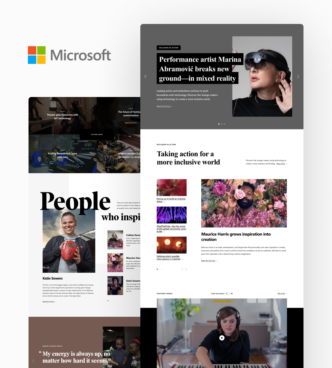 Microsoft In Culture website design project